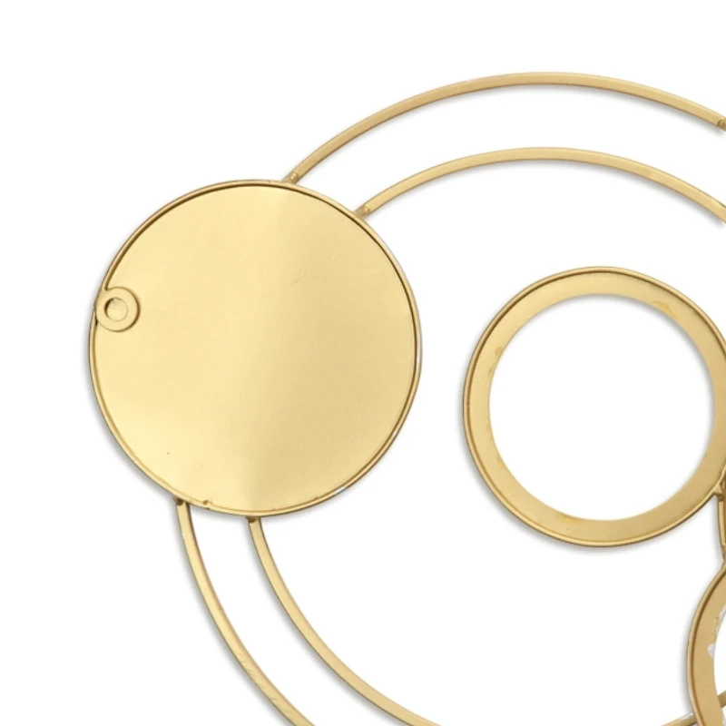 Gold and Silver Metal Multi Ring Wall Plaque