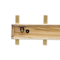 Gold and White 5-Hook Coat Rack