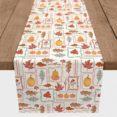 Autumn Patchwork Table Runner, 90 in.