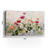 Persian Buttercups Canvas Art Print, 36x24 in.