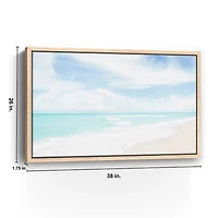 Hawaiian Beach Framed Canvas Art Print