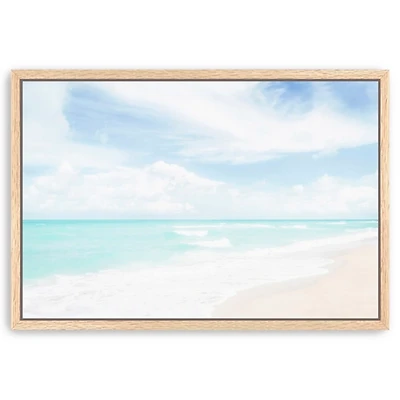 Hawaiian Beach Framed Canvas Art Print