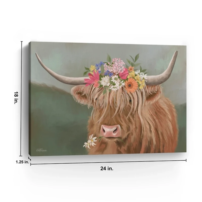 Daisy Mae Cow Canvas Art Print