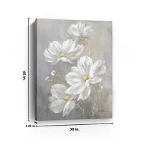Cosmos Flowers Canvas Art Print