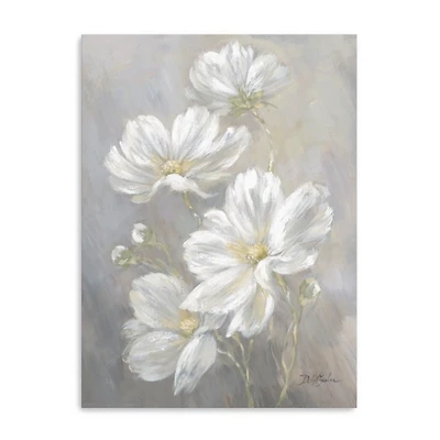 Cosmos Flowers Canvas Art Print