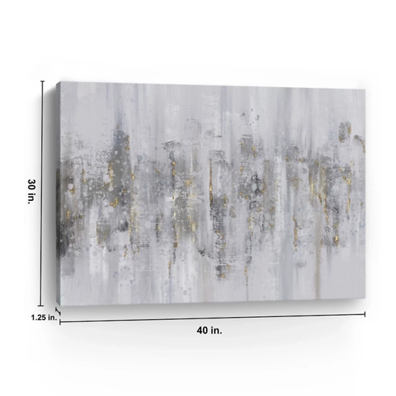 Neutral Columns Canvas Art Print