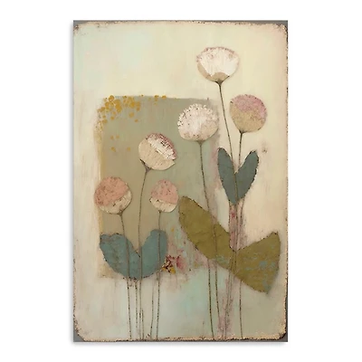 Blushcup Floral Encaustic Canvas Art Print