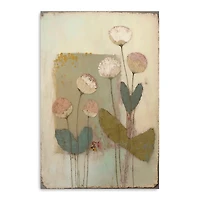 Blushcup Floral Encaustic Canvas Art Print