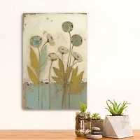 Orbloom Floral Encaustic Canvas Art Print