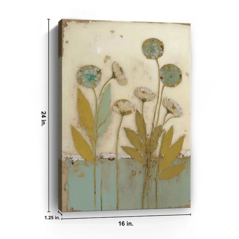 Orbloom Floral Encaustic Canvas Art Print