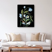 Midnight Foliage Canvas Art Print