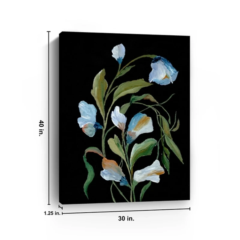 Midnight Foliage Canvas Art Print