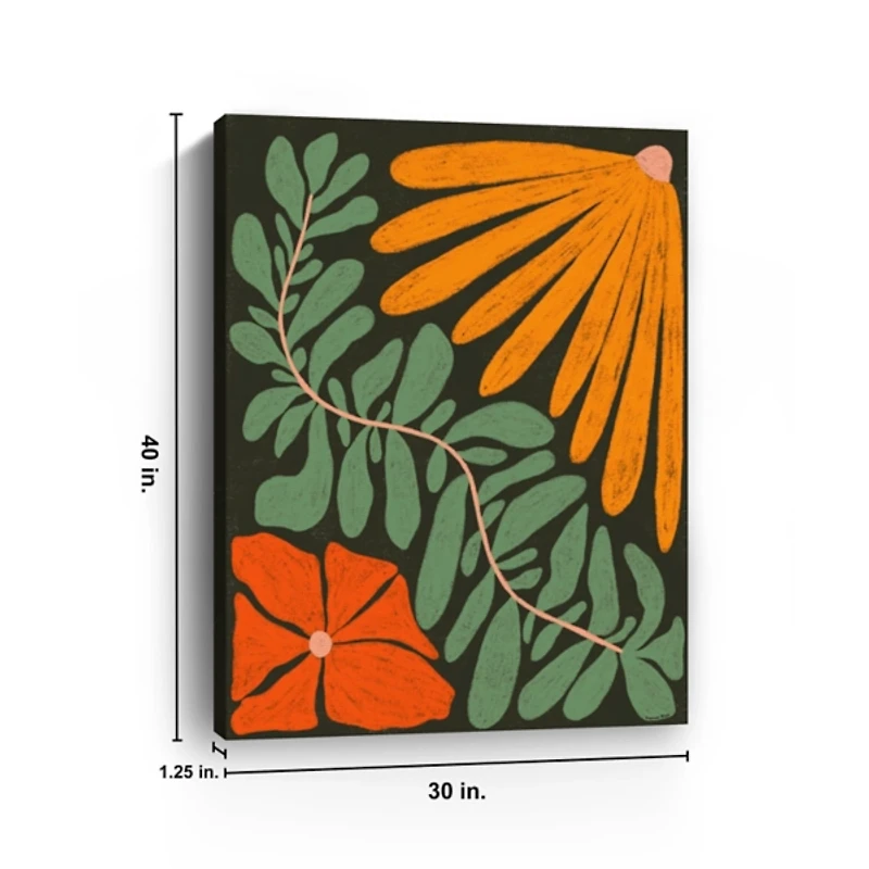 Plant Pattern Canvas Art Print