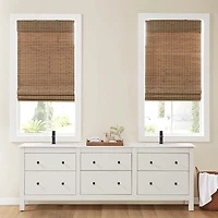 Brown Bamboo Light Filtering Roman Shade