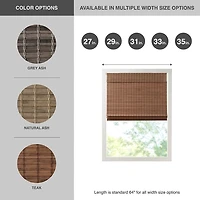 Brown Bamboo Light Filtering Roman Shade