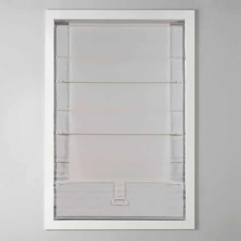 Basketweave Cordless Roman Shade