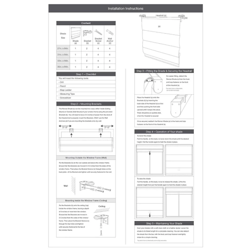 Basketweave Cordless Roman Shade