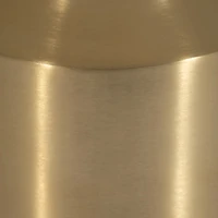 White Marble and Gold Cylinder Accent Table