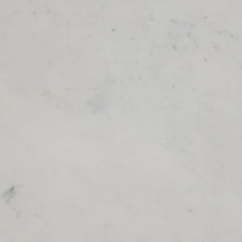 White Marble and Gold Cylinder Accent Table