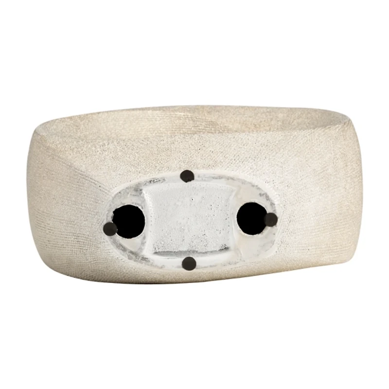 Champagne Gold Ceramic Art Deco Sculpture