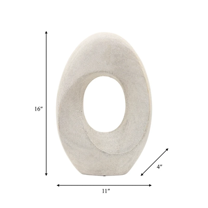 Champagne Gold Ceramic Art Deco Sculpture