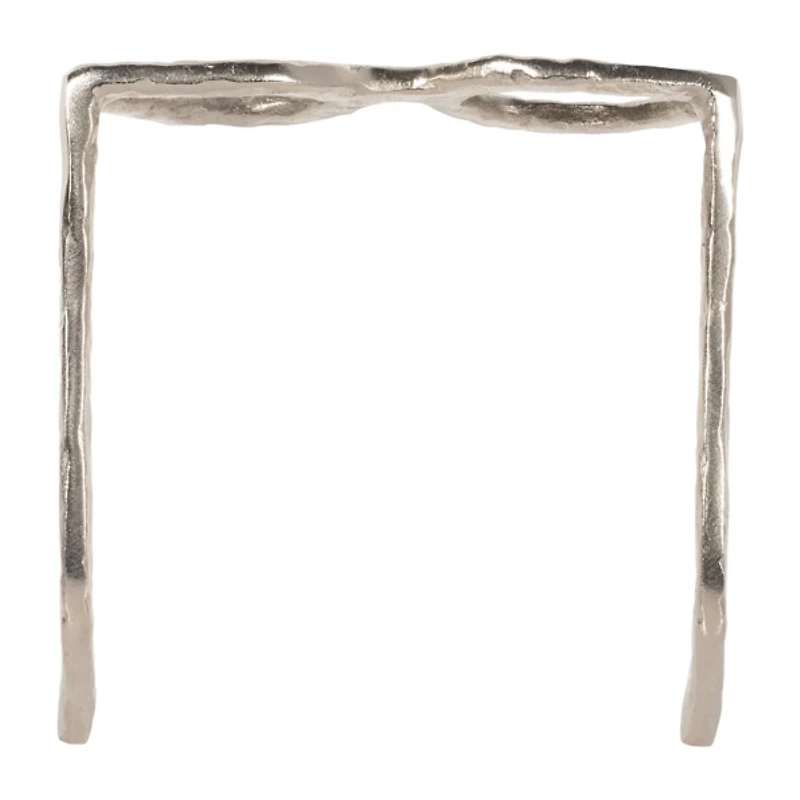 Silver Cat Eye Glasses Sculpture