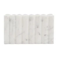 White Marble Ridged Box