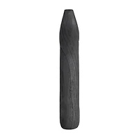 Black Wood Cut-Out Vase, 14 in.
