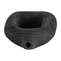 Black Wood Cut-Out Vase, 14 in.