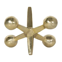 Gold Metal Jack Sculpture