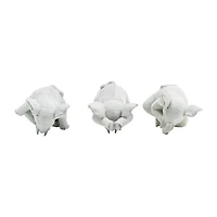 Yoga Elephant Statues, Set of 3