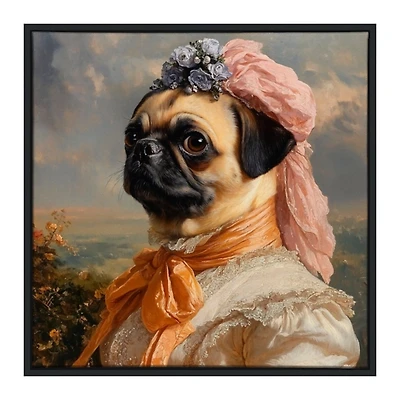 Lady Petunia Pugington Framed Art Print