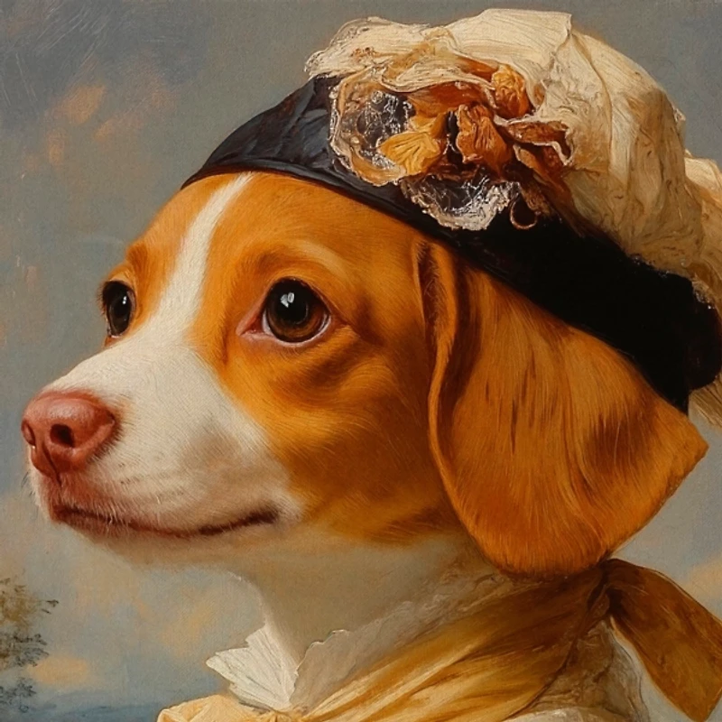 Lady Penelope Pawprints Framed Art Print