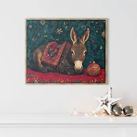 Bethlehem's Humble Hero Christmas Canvas Art Print