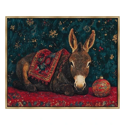 Bethlehem's Humble Hero Christmas Canvas Art Print