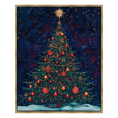 Homestead Christmas Tree Canvas Art Print