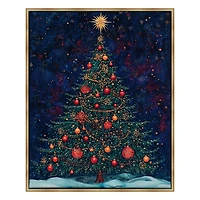 Homestead Christmas Tree Canvas Art Print