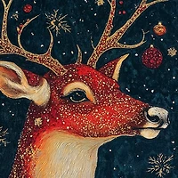 Sagebrush Dasher Christmas Canvas Art Print