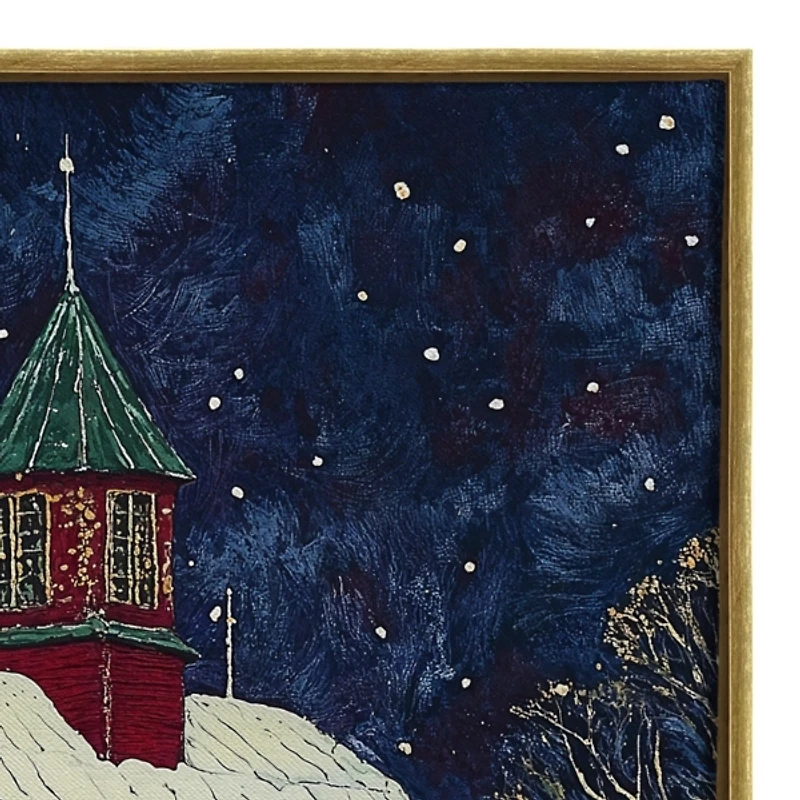 Christmas on the Homestead Canvas Art Print