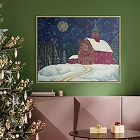Christmas on the Homestead Canvas Art Print