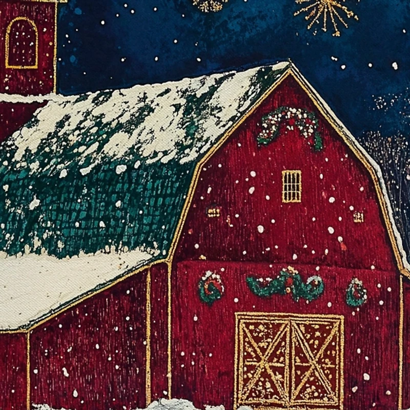 Santa's Western Workshop Canvas Art Print