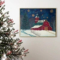 Santa's Western Workshop Canvas Art Print