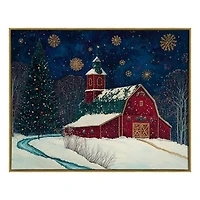 Santa's Western Workshop Canvas Art Print