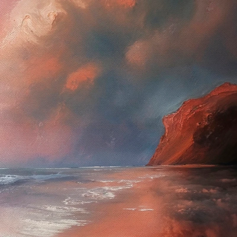 Turbulent Beauty Framed Canvas Art Print