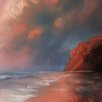 Turbulent Beauty Framed Canvas Art Print