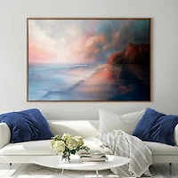Turbulent Beauty Framed Canvas Art Print