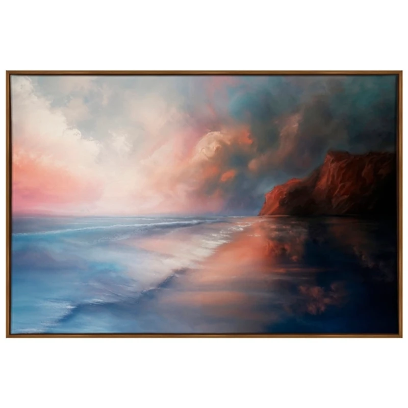 Turbulent Beauty Framed Canvas Art Print