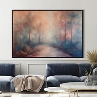 Twilight Rust Framed Canvas Art Print