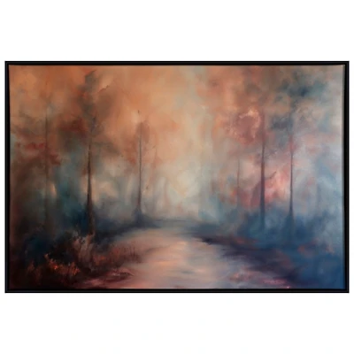 Twilight Rust Framed Canvas Art Print