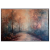 Twilight Rust Framed Canvas Art Print